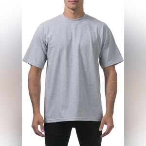 Pro Club Heavyweight Crew Neck T-Shirt in Heather Gray Size 3XL